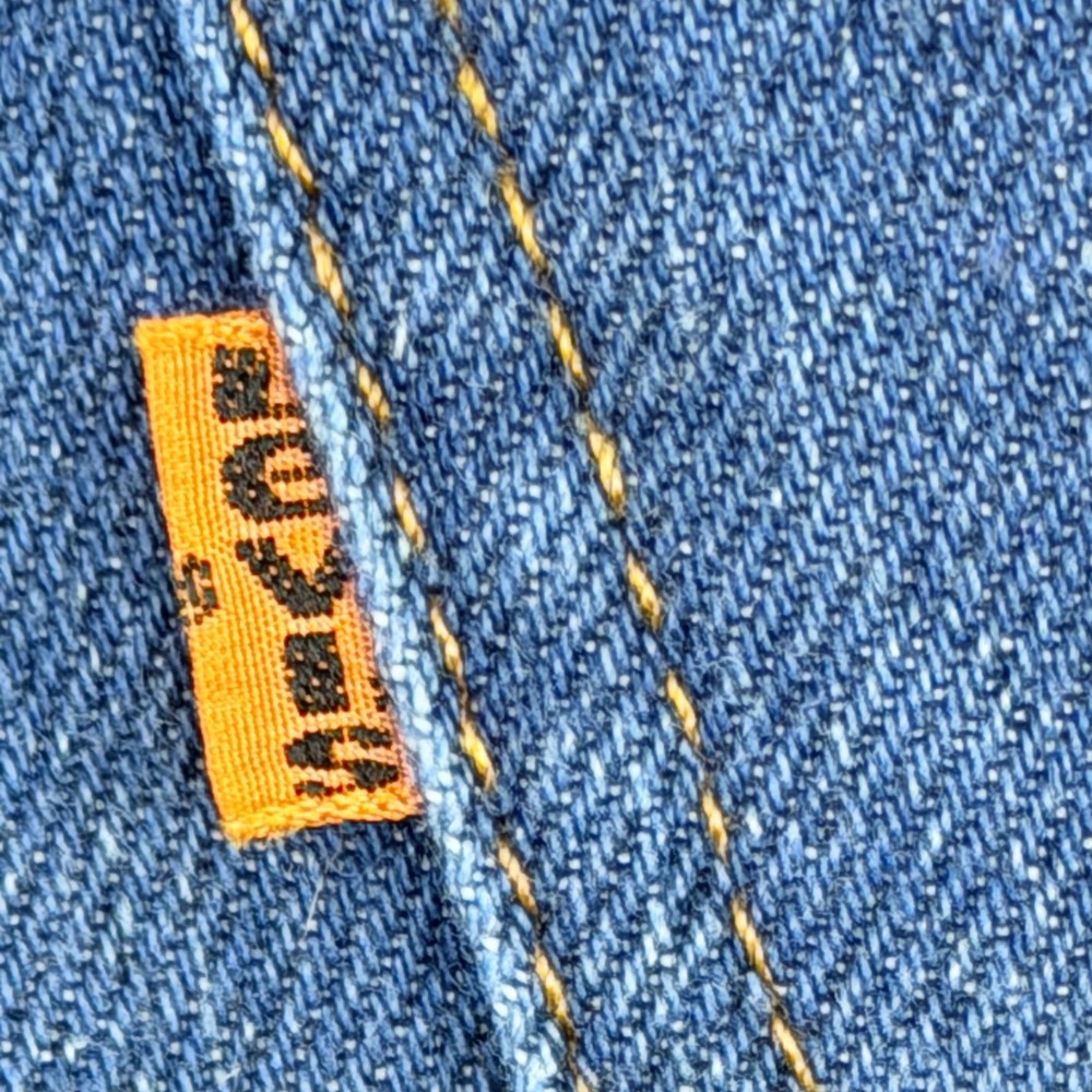 Vintage Levis For Men Skosh More Comfort Orange Tab Jeans Straight Leg 33x31